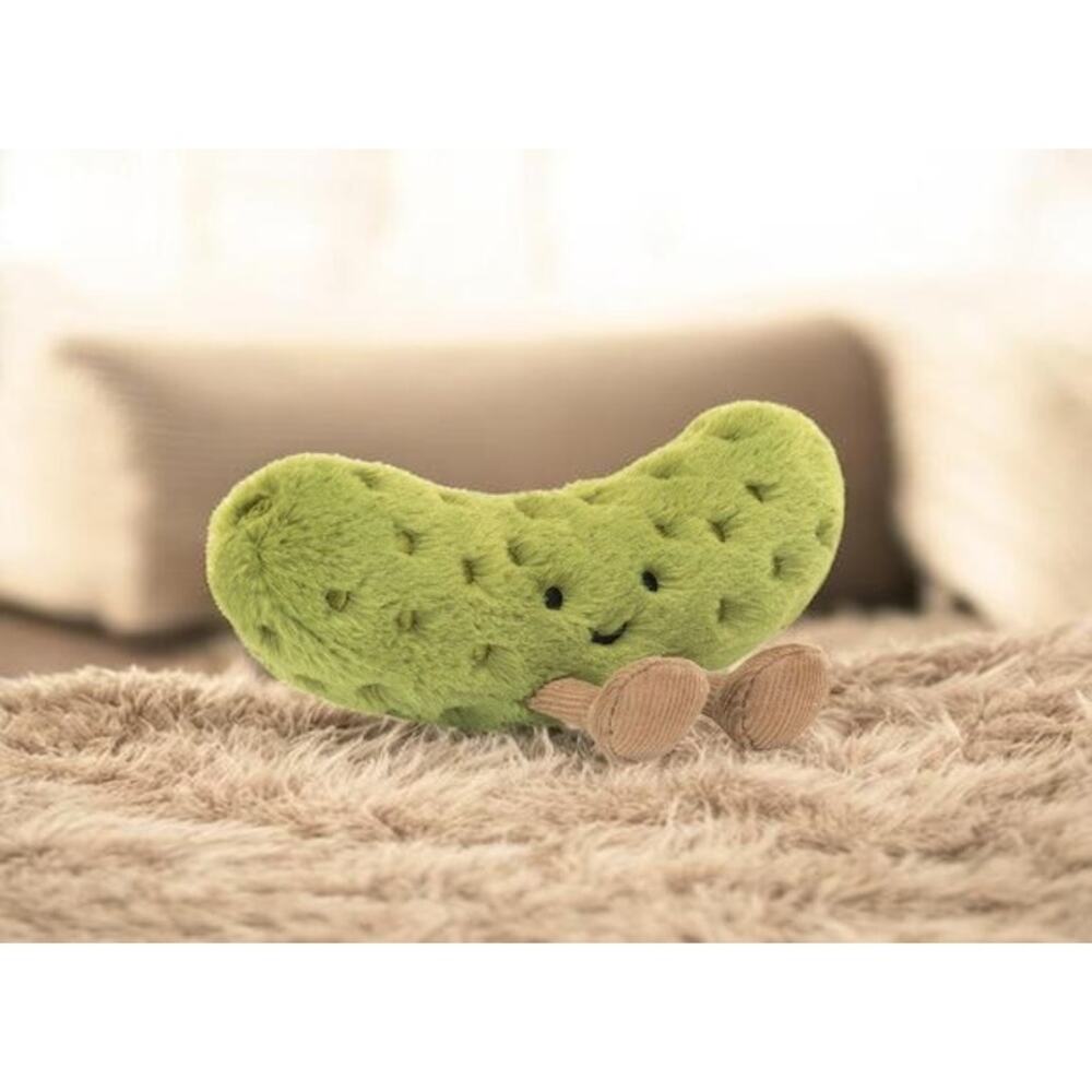 Jellycat Amuseables Pickle Plush NWT w Bag Cute Food Stuffed Toy
